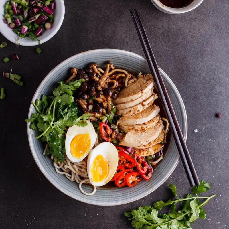 Roasted chicken ramen