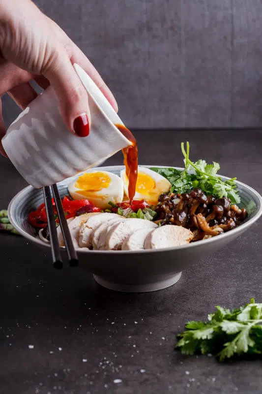 Roasted chicken ramen