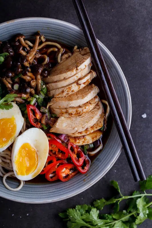 Roasted chicken ramen