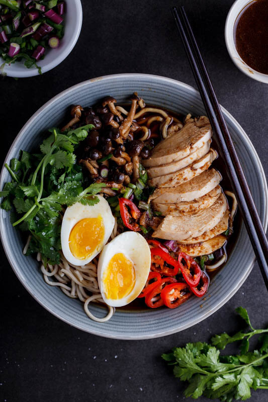 Roasted chicken ramen