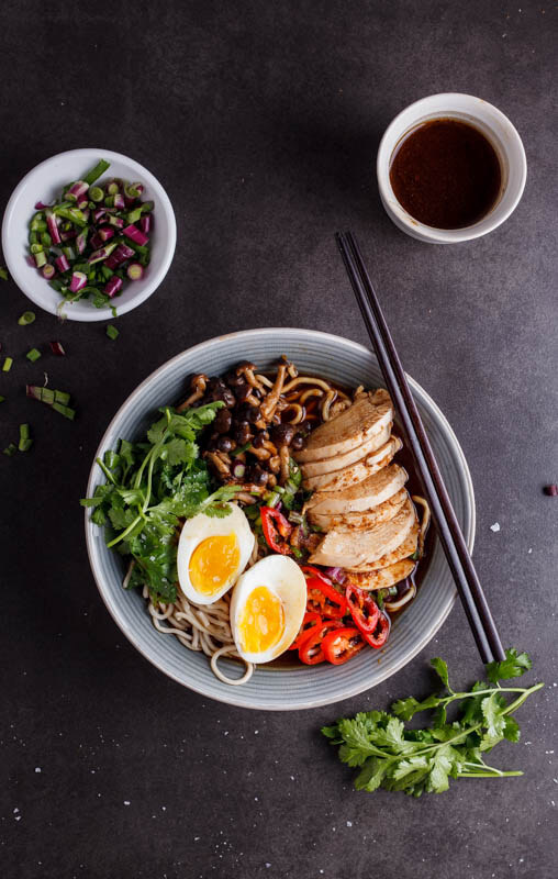 Roasted chicken ramen