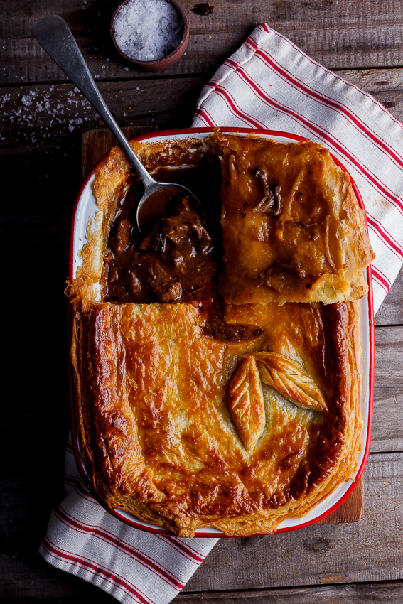 steak & mushroom pot pie