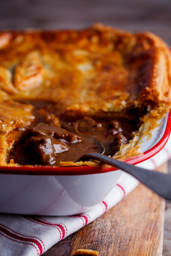 Steak and Mushroom Pot Pie - Cooking with Cocktail Rings