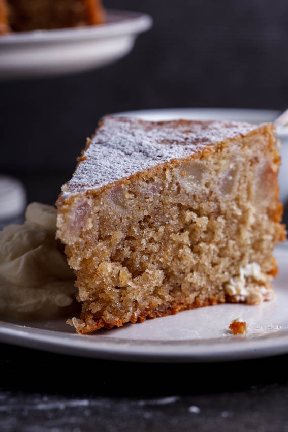 Spiced pear butter cake