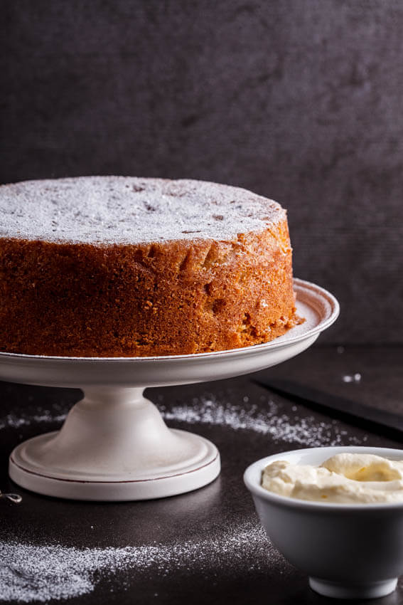 Spiced pear butter cake