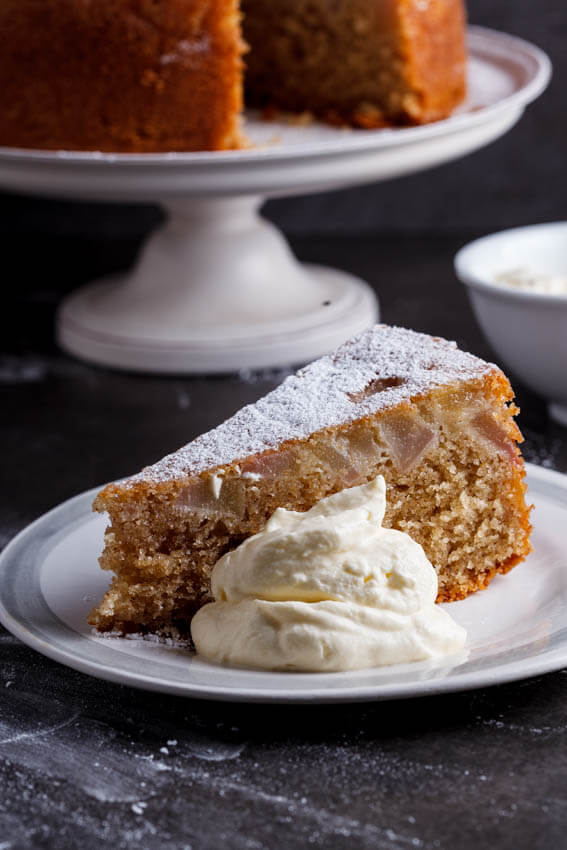 Spiced pear butter cake