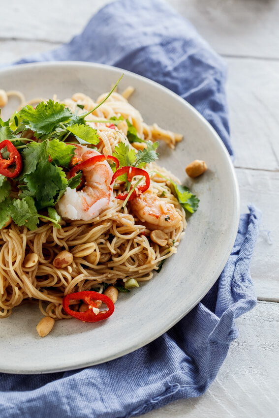 Vietnamese prawn salad with soy-lime dressing