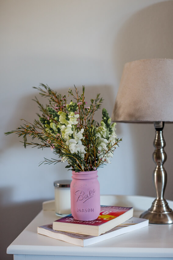 DIY Mason jar vase