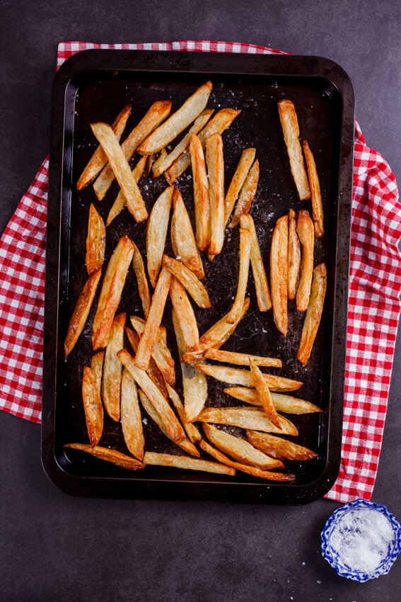 Oven-baked French fries