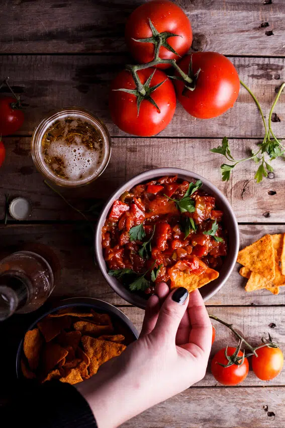 Easy home-made salsa