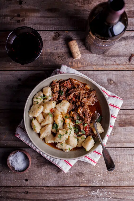 Lamb ragu with cauliflower gnocchi