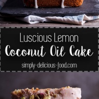 Lemon coconut oil cake