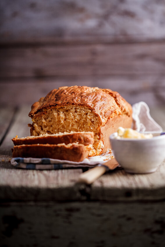 Easy cheesy corn beer bread