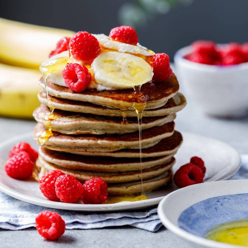 Easy and healthy Banana Oat pancakes - Simply Delicious