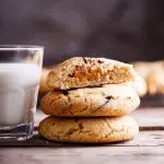 Caramel-stuffed chocolate chunk cookies
