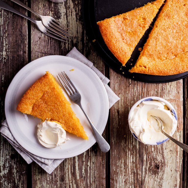 Glutenfree lemon polenta almond cake Simply Delicious