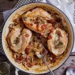 Creamy bacon and mushroom chicken breasts