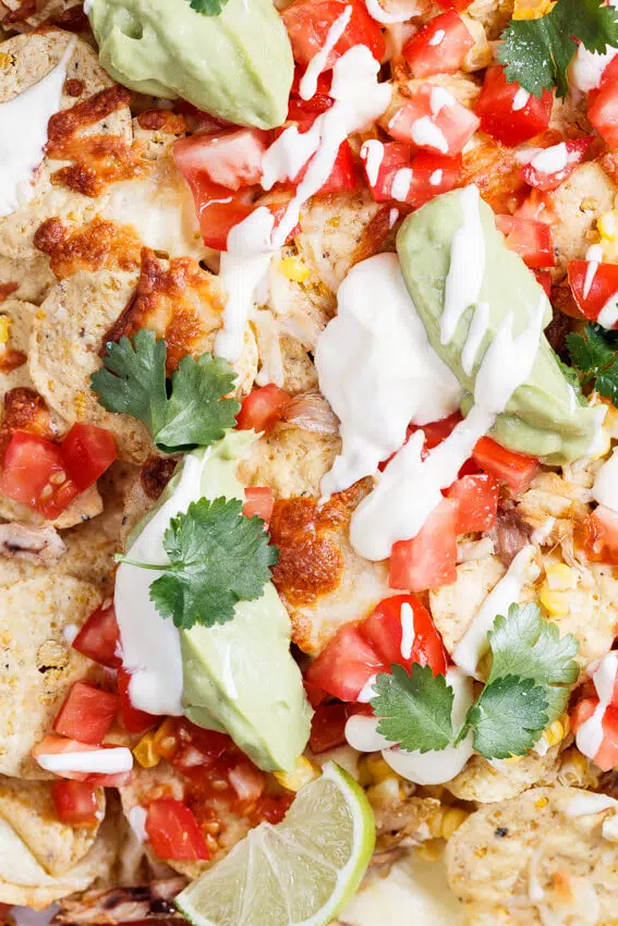 Rotisserie chicken nachos