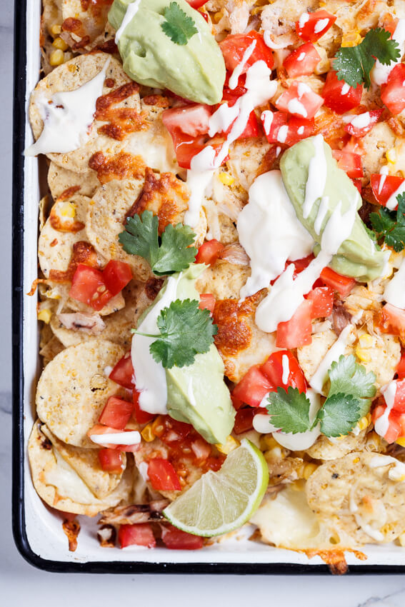 Rotisserie chicken nachos