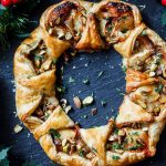 Cranberry and Brie puff pastry wreath