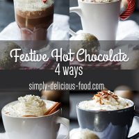 Festive hot chocolate 4 ways