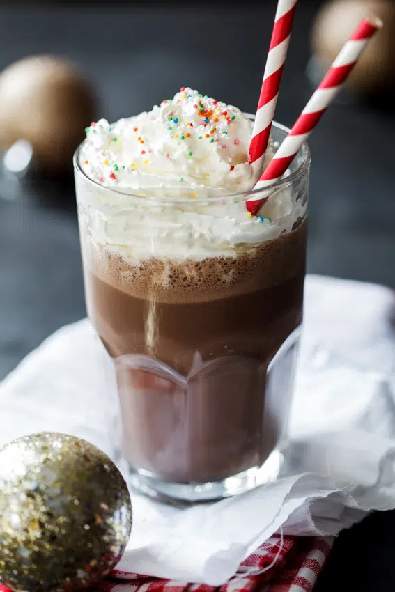 Frozen hot chocolate