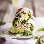 Healthy turkey Caesar wrap