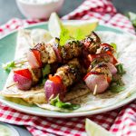 Chicken fajita skewers