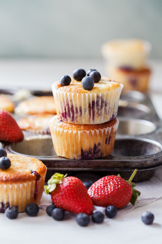 Mixed berry muffins