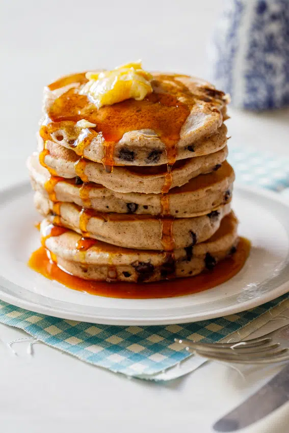 Hot cross bun pancakes