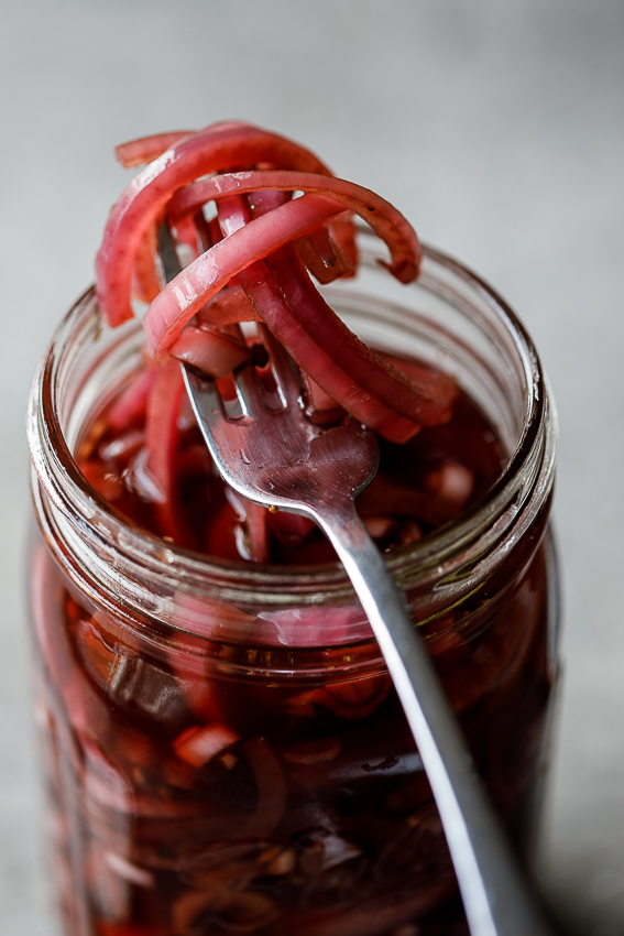 Easy pickled red onions