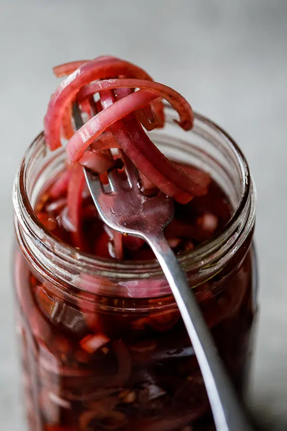 Easy pickled red onions