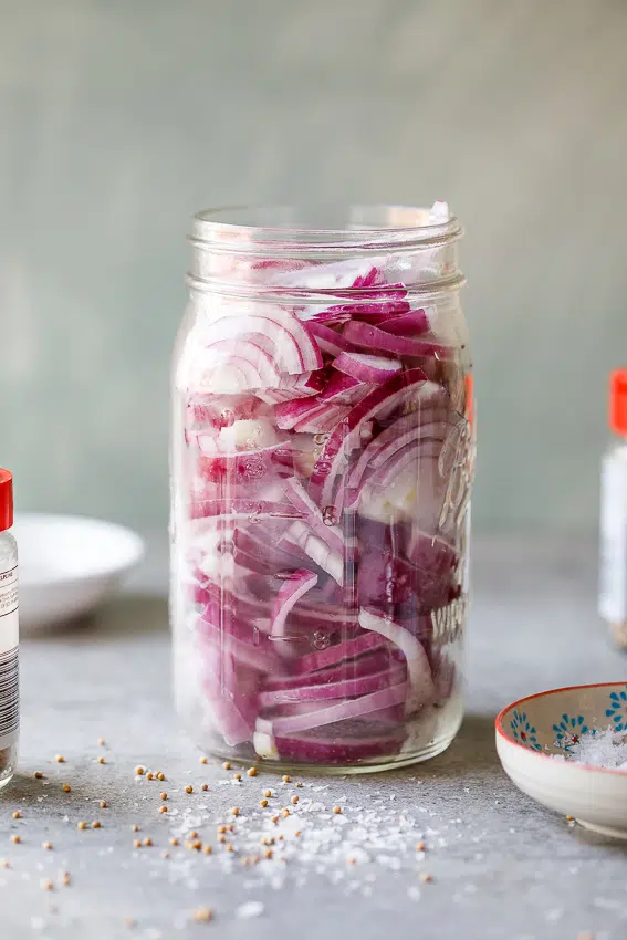 Easy pickled red onions