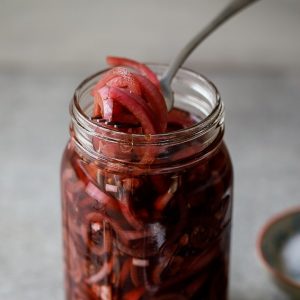 Easy pickled red onions