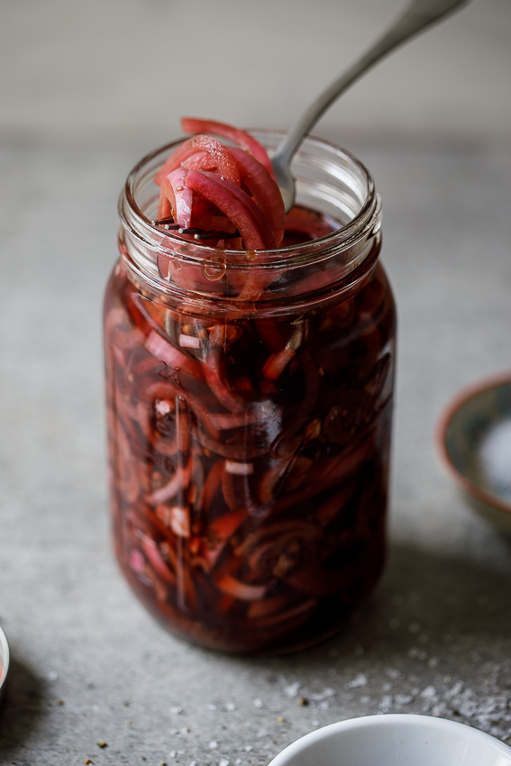 Easy pickled red onions