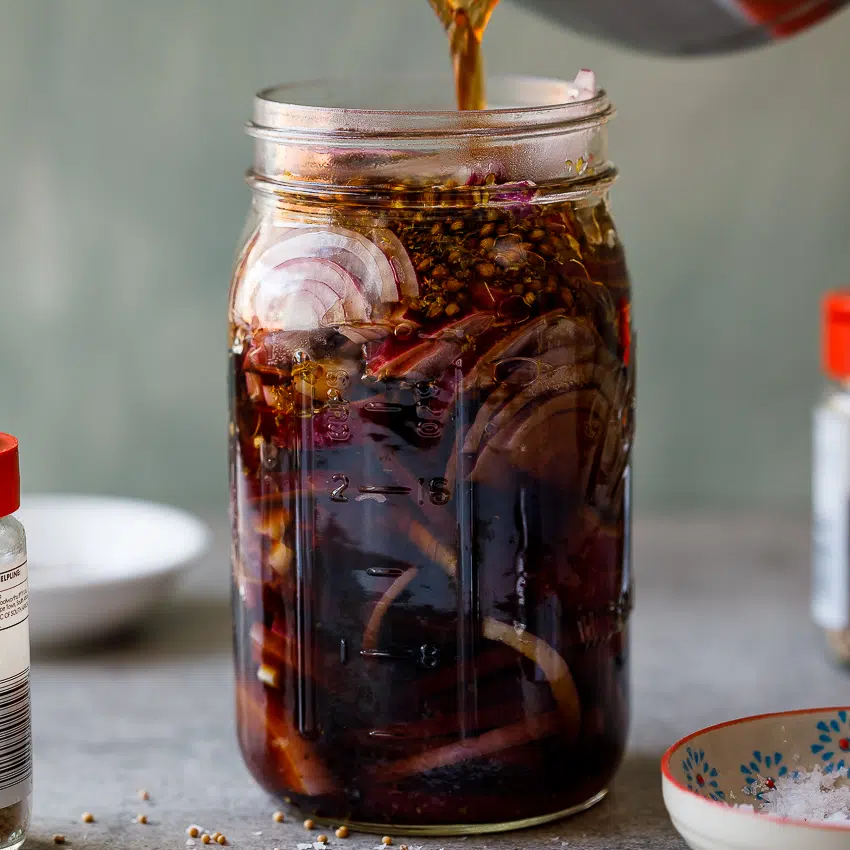 Easy pickled red onions