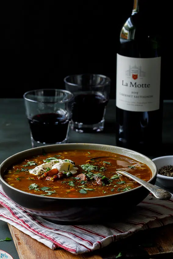 Lamb and barley soup