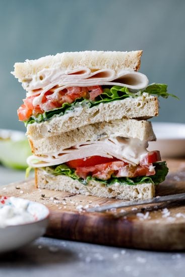 Smoked chicken sandwich with jalapeño mayo