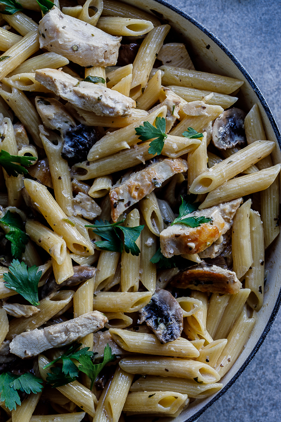 Coq au Riesling pasta - Simply Delicious