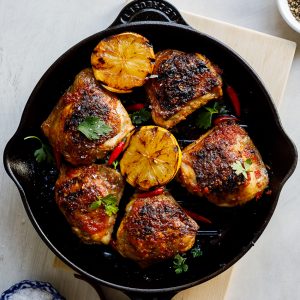 Peri-Peri grilled chicken thighs