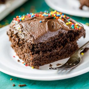 Easy peanut butter chocolate sheet cake