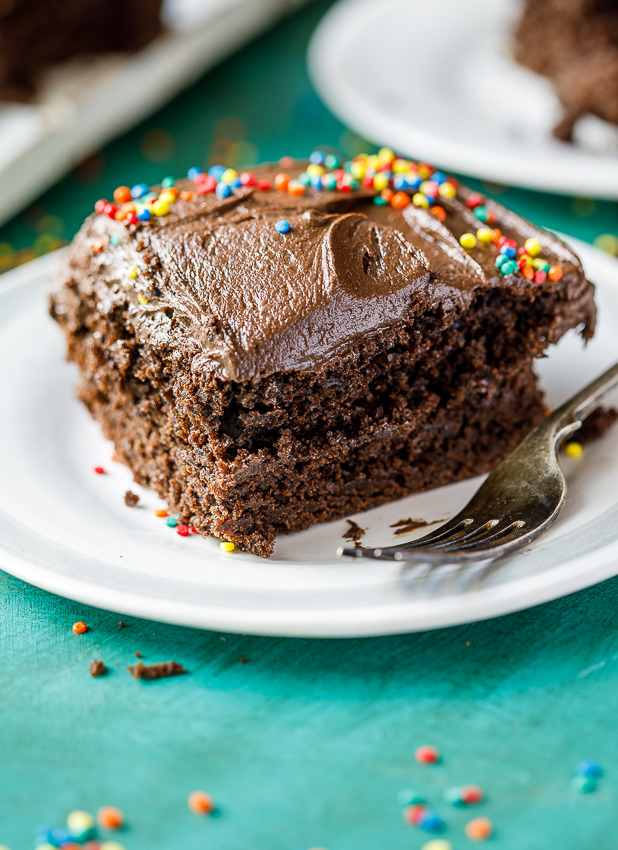 Easy peanut butter chocolate sheet cake