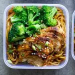 Soy honey noodle salad - meal prep