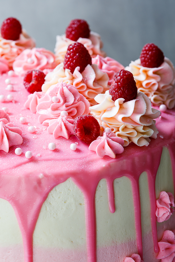 Raspberry Mascarpone layer cake