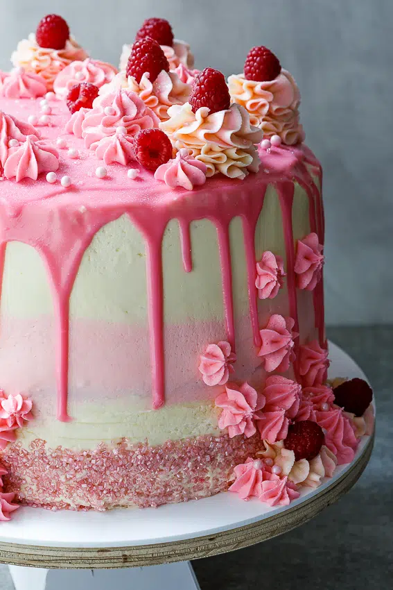 Raspberry Mascarpone layer cake