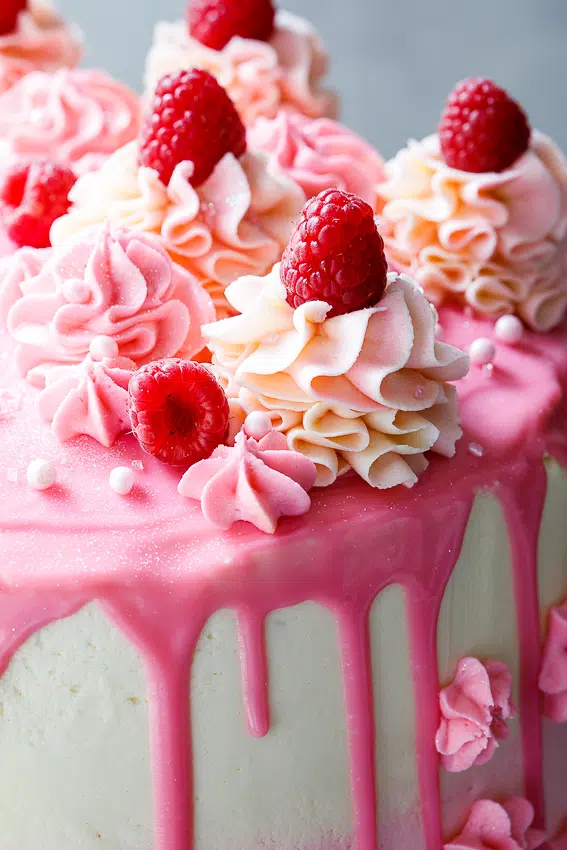Raspberry Mascarpone layer cake