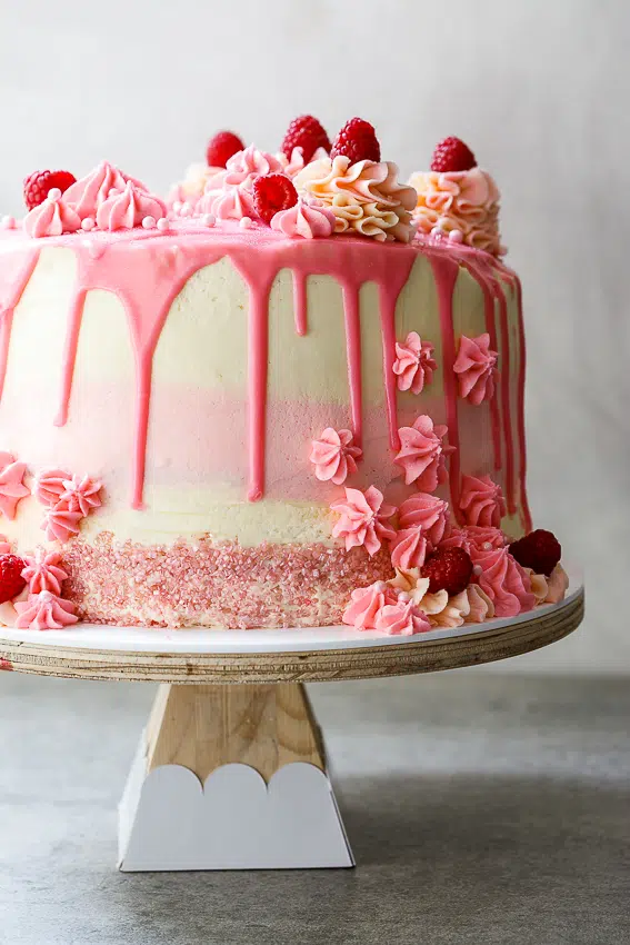 Raspberry Mascarpone layer cake