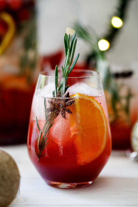 Christmas Cranberry Sangria