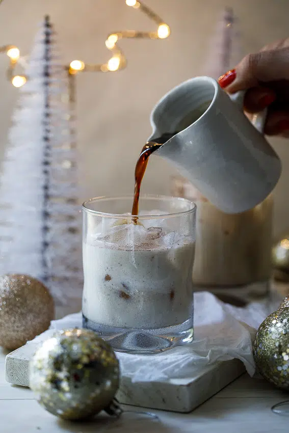 Christmas spiced white Russian