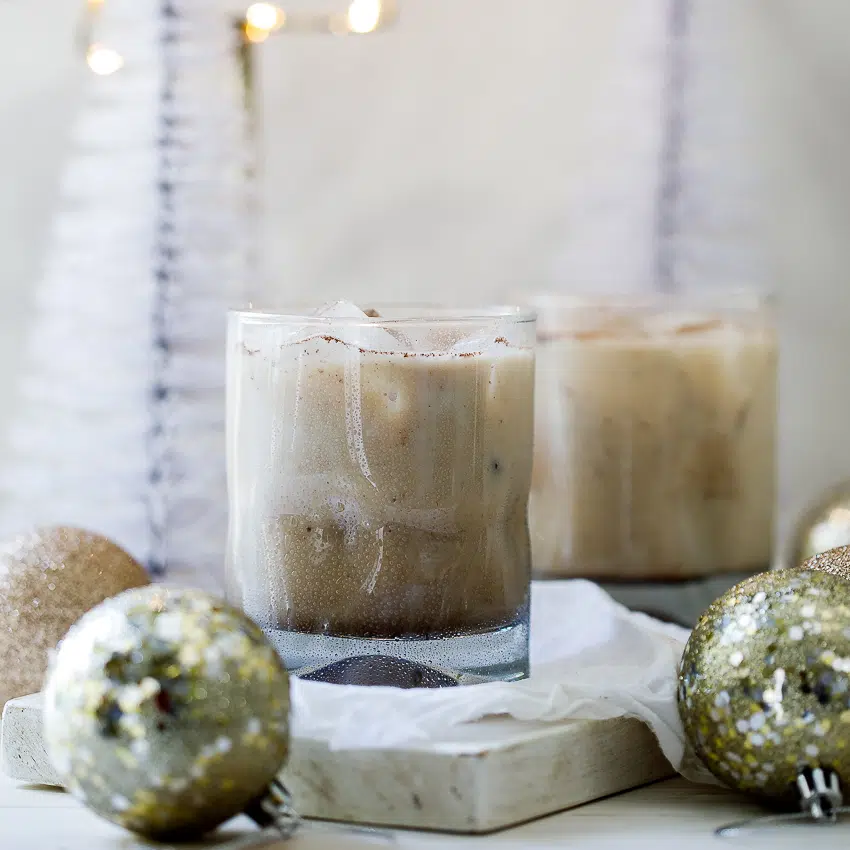 Christmas spiced white Russian
